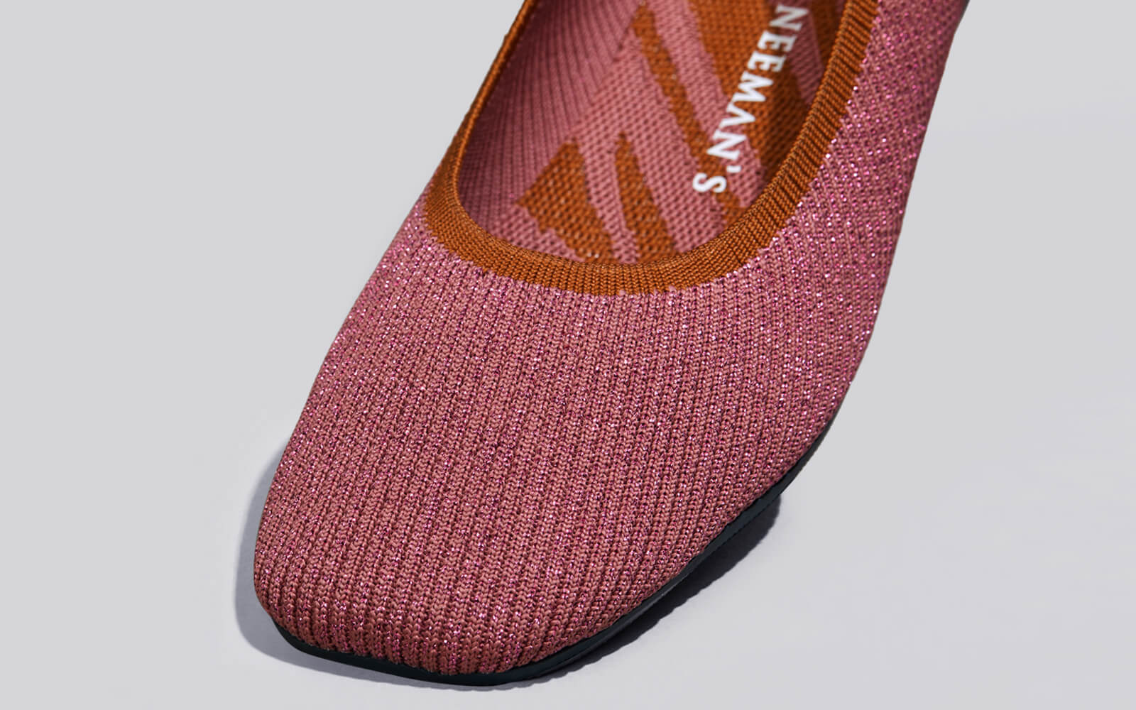 Metallic Square Flats : Pink - Image 11