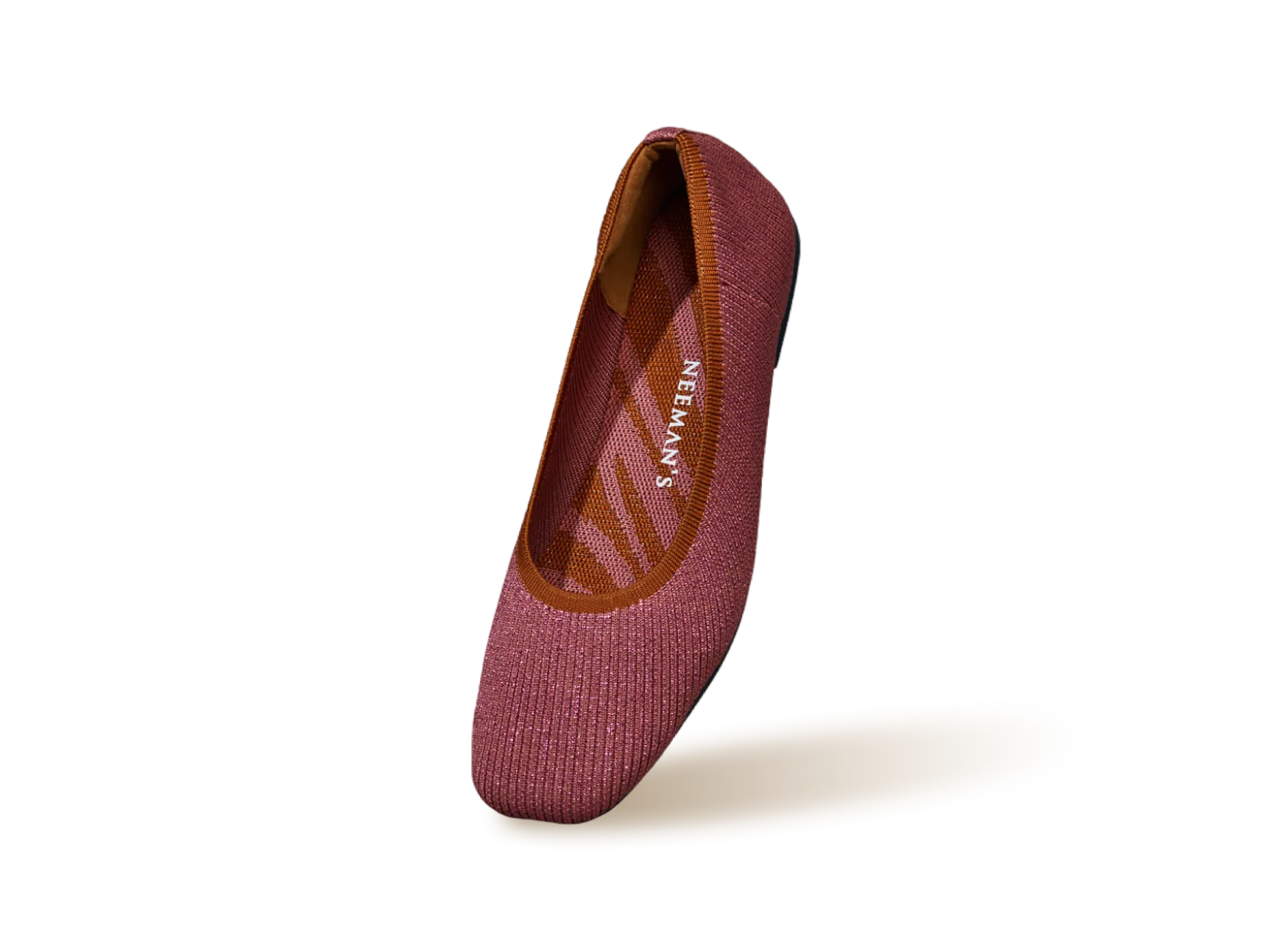 Metallic Square Flats : Pink - Image 12