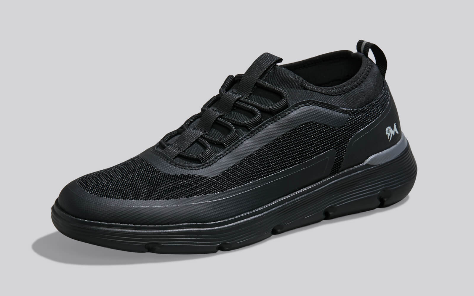 Mid-Top Sneakers : Black - Image 5