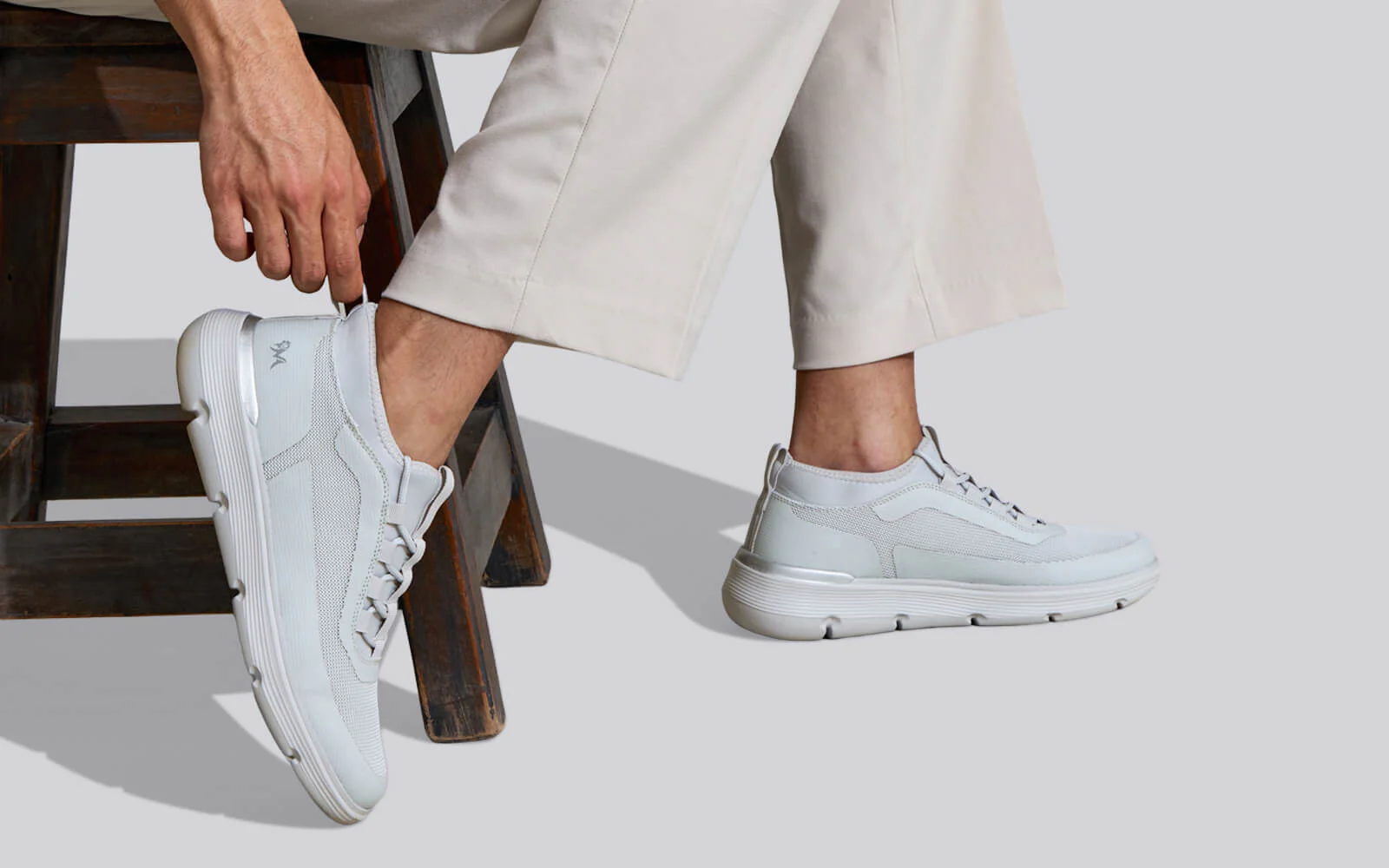 Mid-Top Sneakers : Grey - Image 7