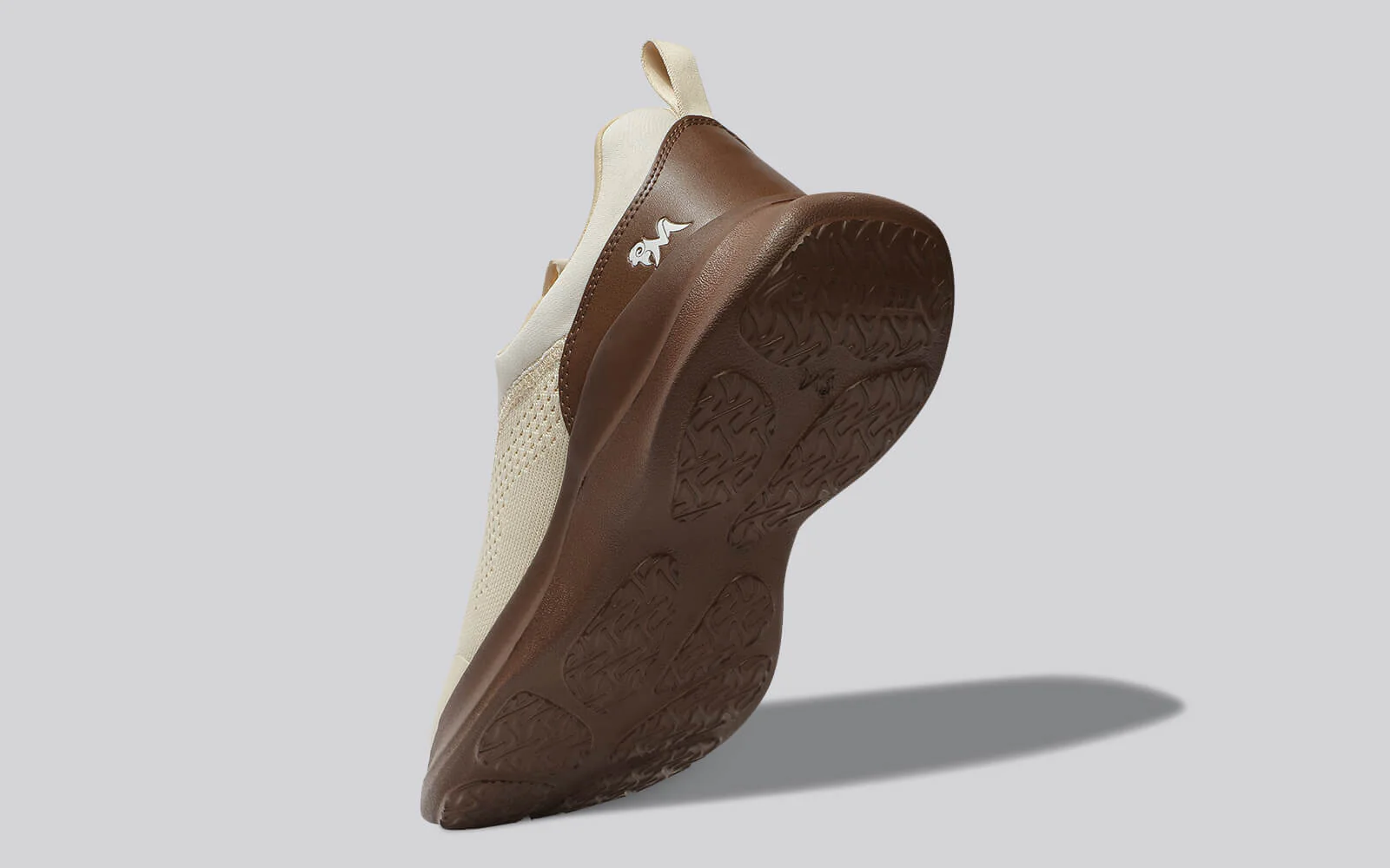 Mono Curve Slip Ons for Men : Ivory Brown - Image 11