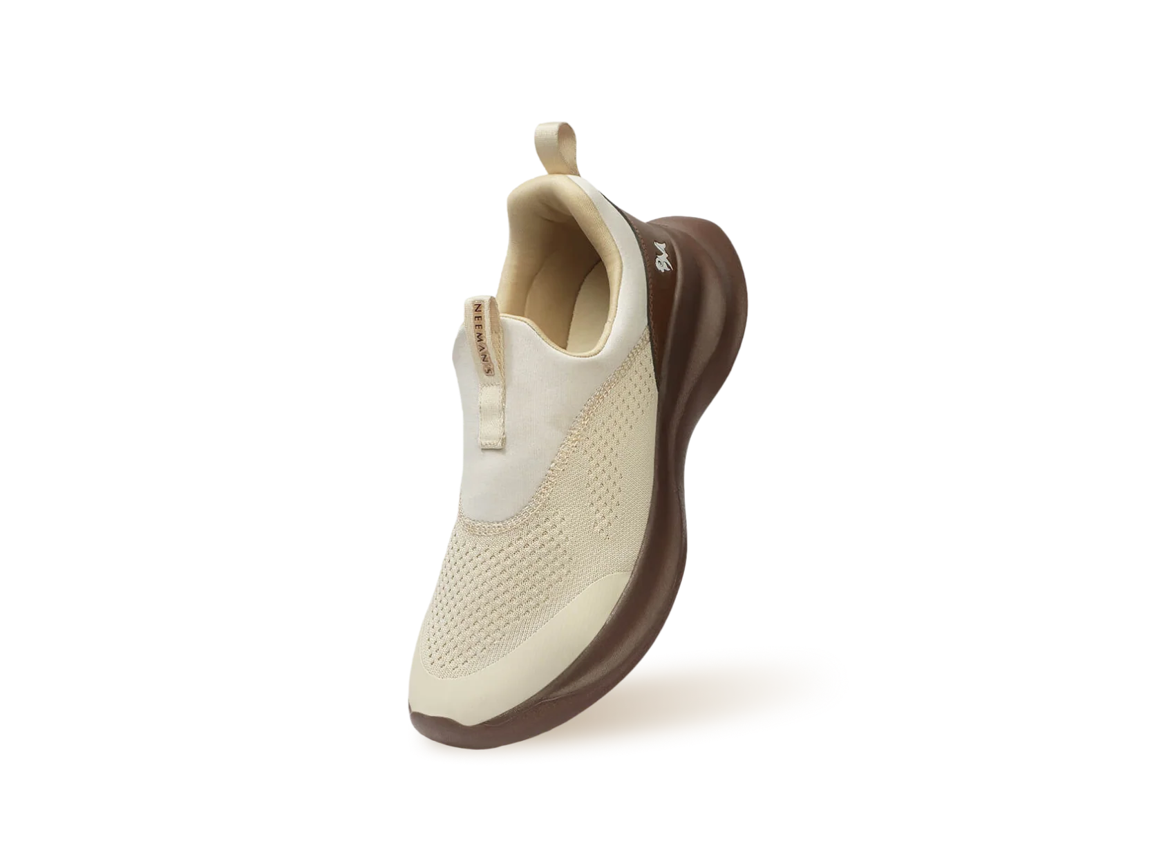 Mono Curve Slip Ons for Men : Ivory Brown - Image 12