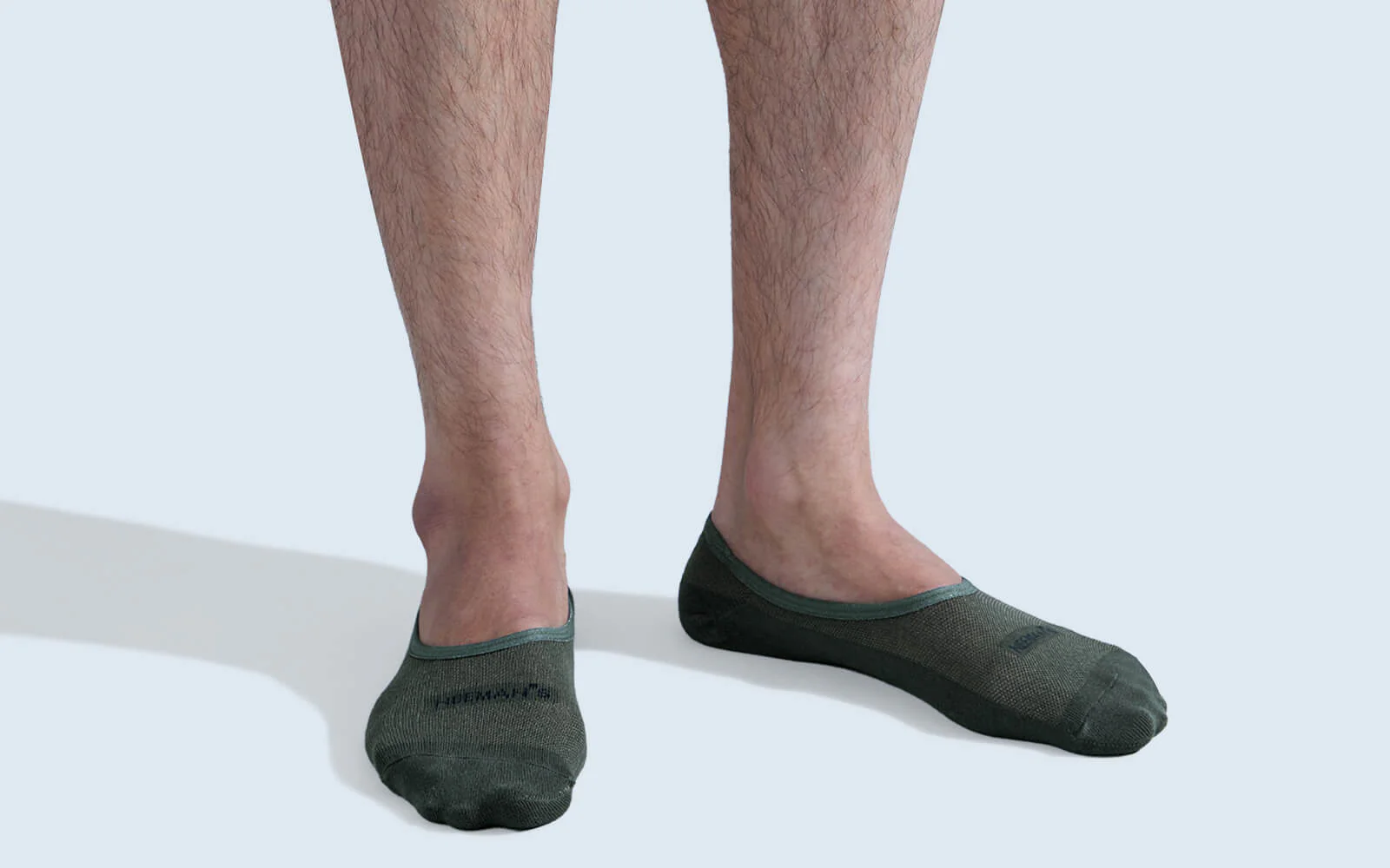 No Show Socks  : Black Olive White (Pack of 3) - Image 4