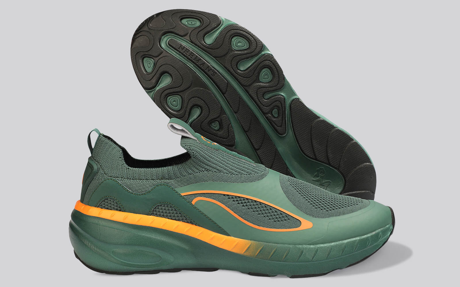 Novra Slip Ons For Men : Green - Image 10