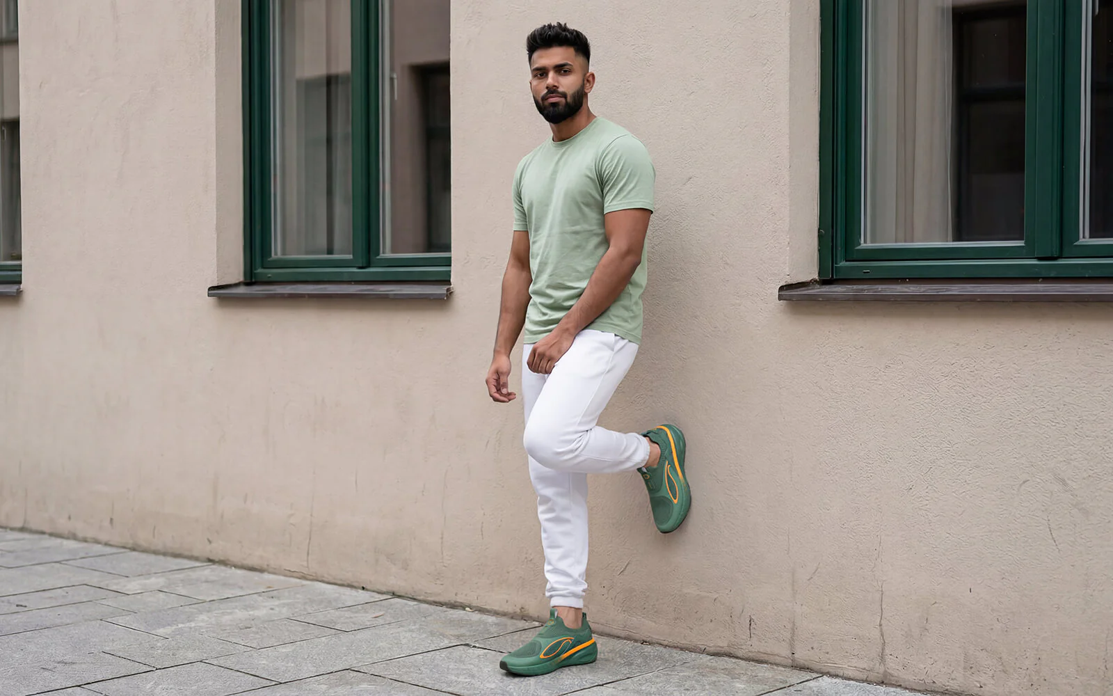 Novra Slip Ons For Men : Green - Image 8