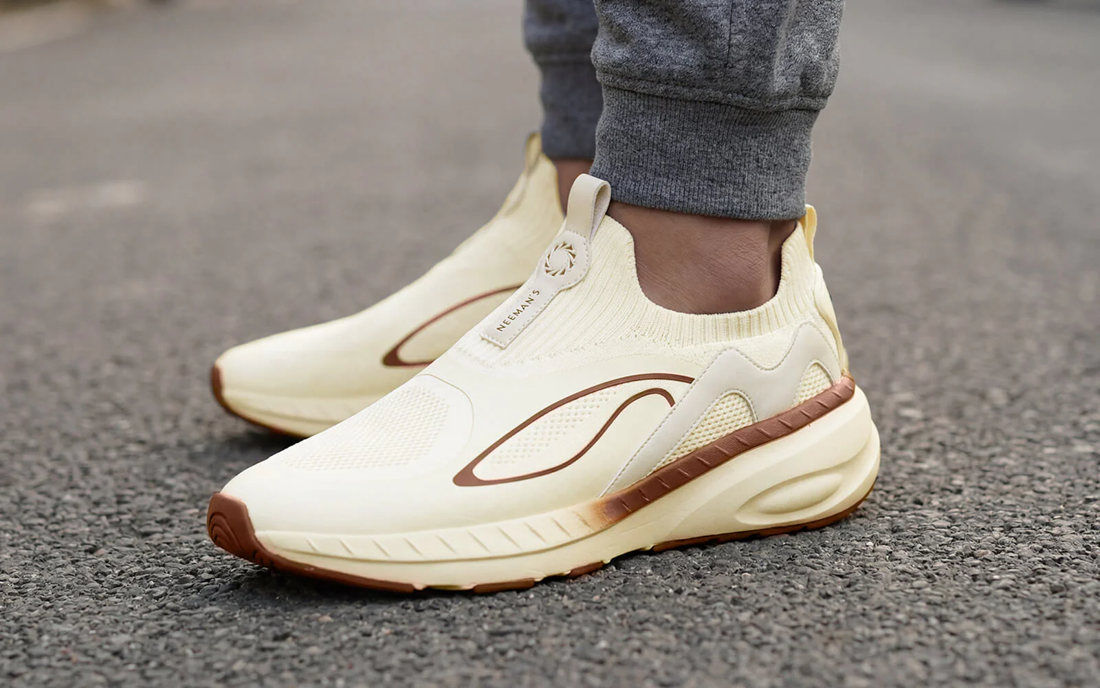 Novra Slip Ons For Men : Ivory - Image 7