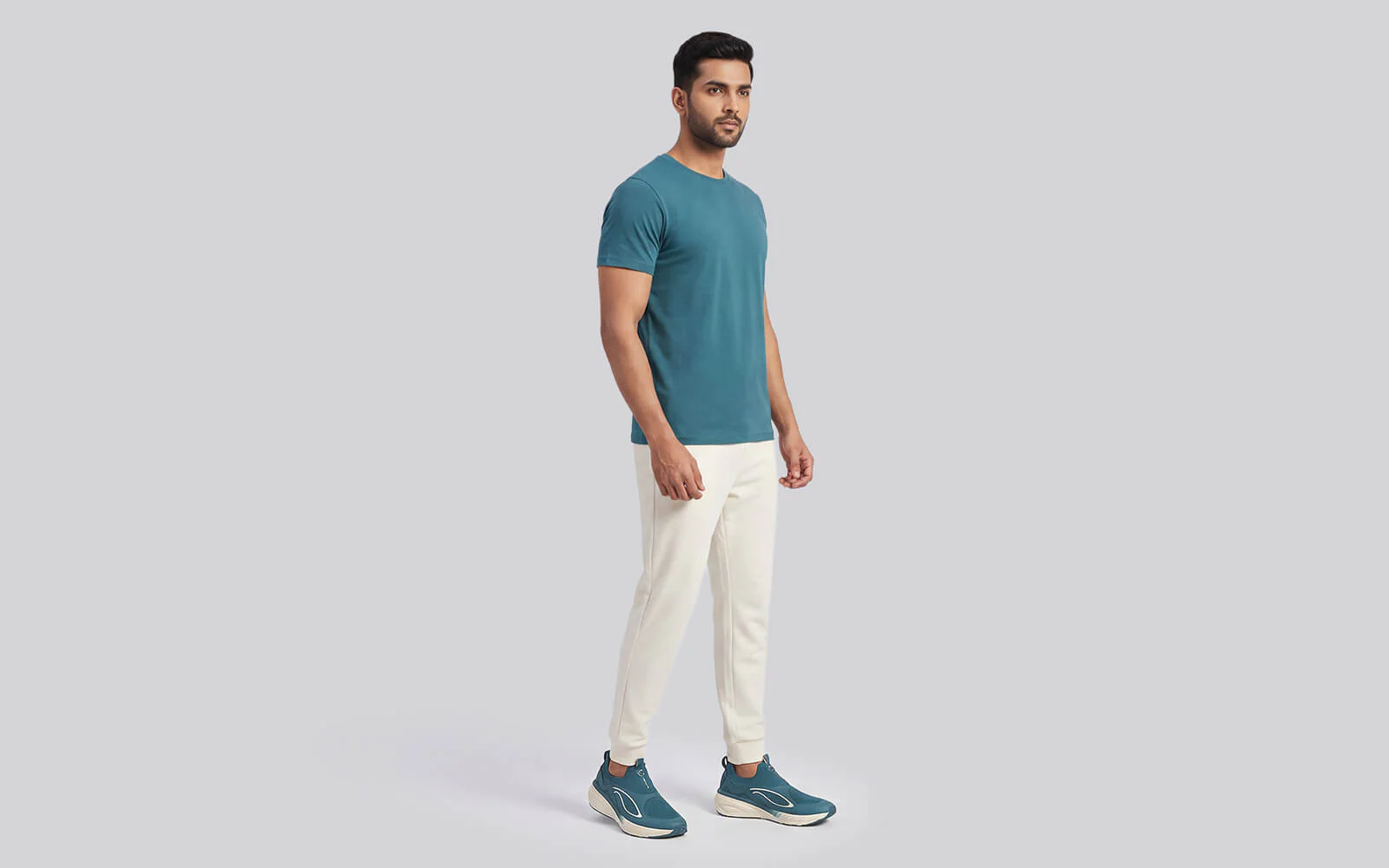 Novra Slip Ons For Men : Teal - Image 8