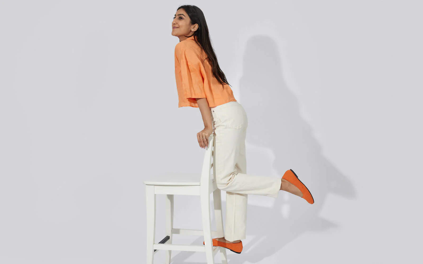 Plush Square Flats : Apricot - Image 11