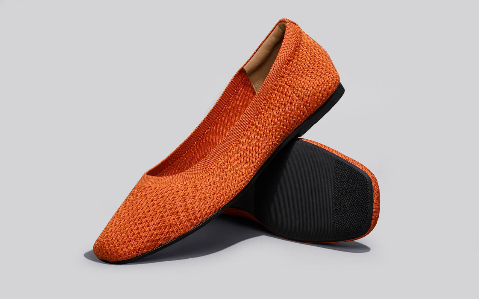 Plush Square Flats : Apricot - Image 7