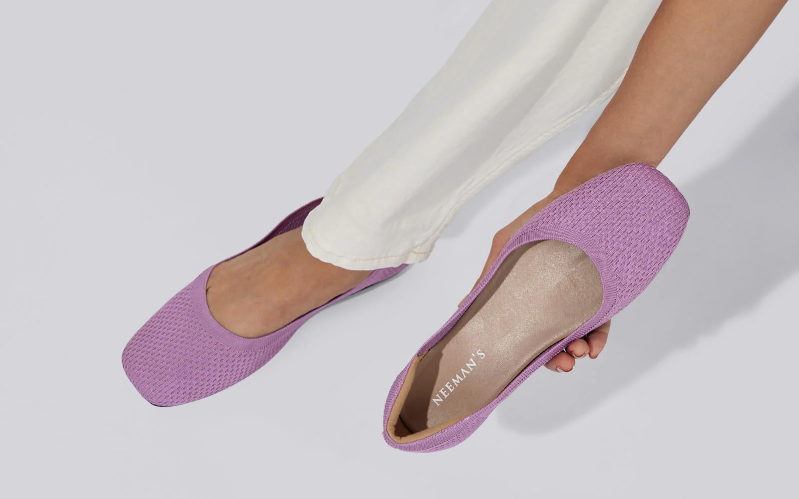 Plush Square Flats : Lavender - Image 10