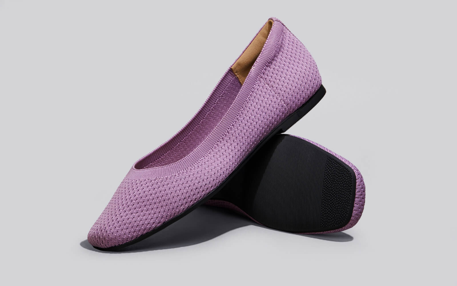 Plush Square Flats : Lavender - Image 7
