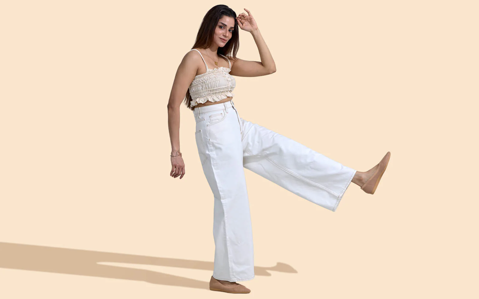 Pointed Ease For Women : Beige - Image 8