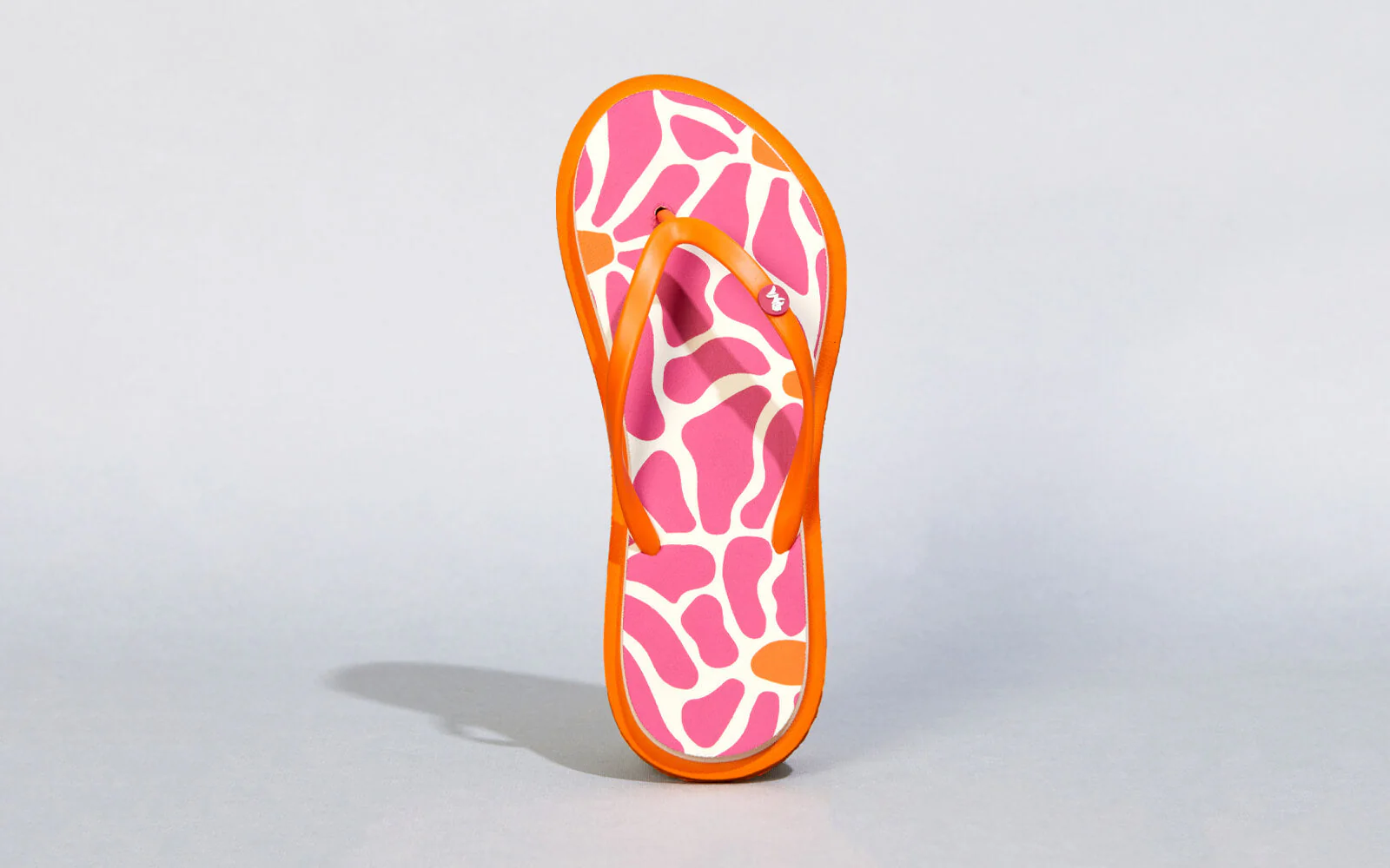 Printed Flip Flops : Pink - Image 2