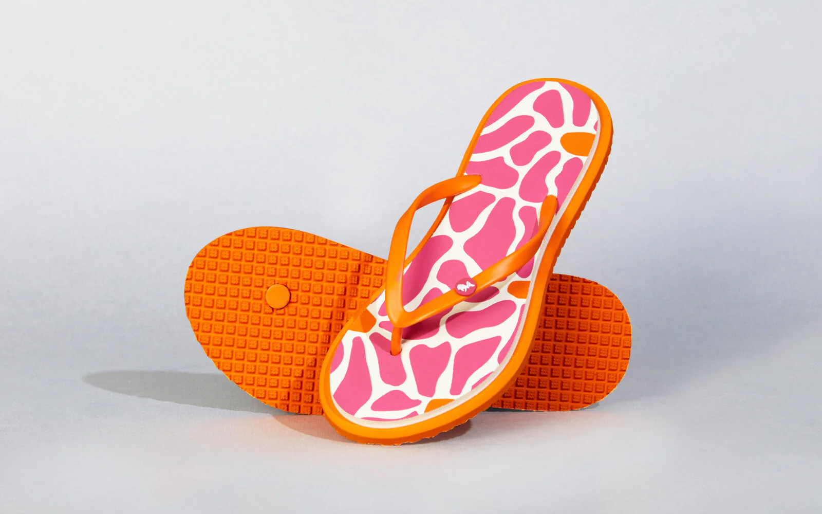 Printed Flip Flops : Pink - Image 6