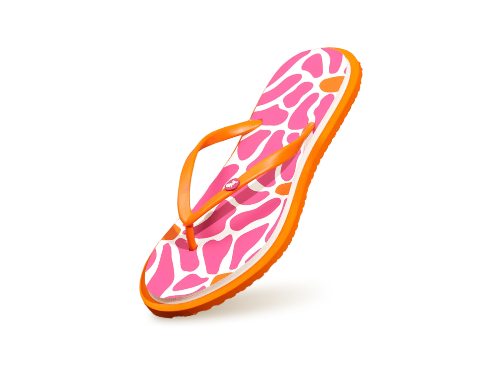 Printed Flip Flops : Pink - Image 9