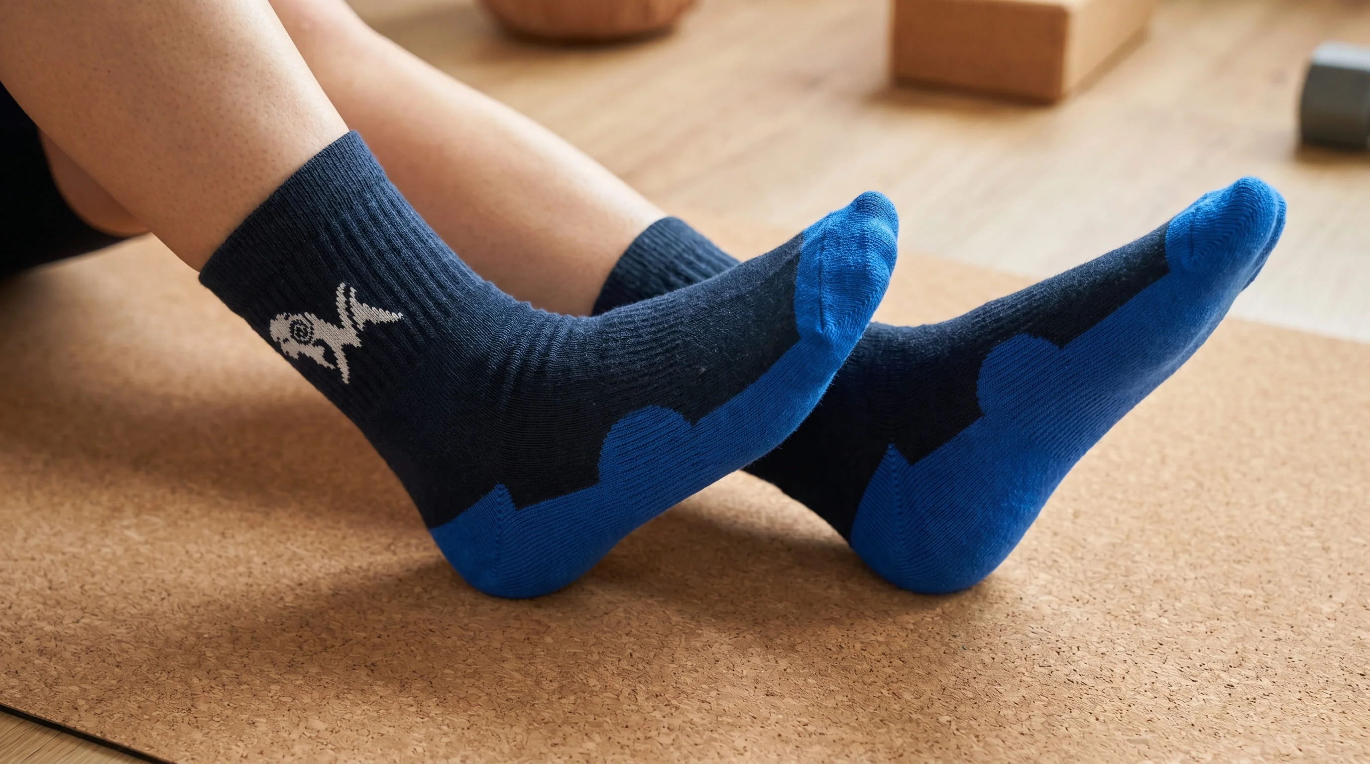 Quarter All Day Socks : Black Blue Grey (Pack of 3) - Image 3
