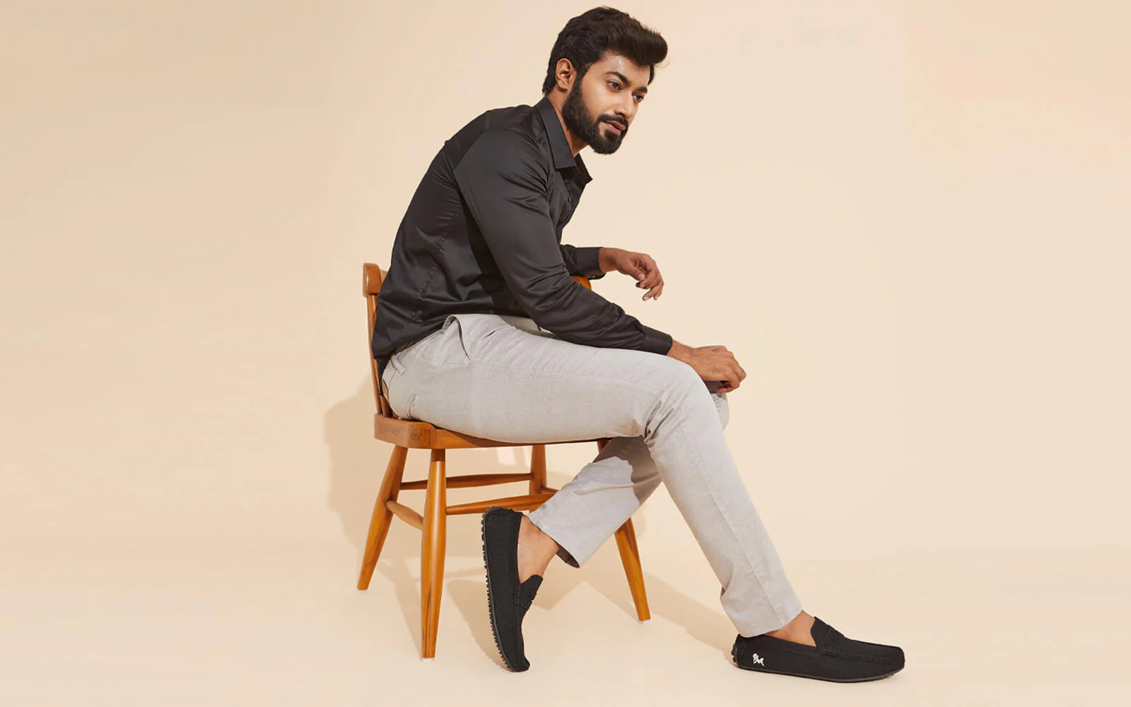 ReLive Knit Loafers : Jet Black - Image 9