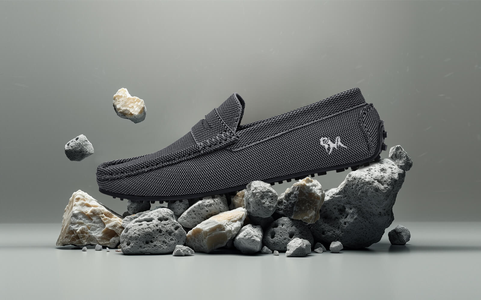 ReLive Knit Loafers : Steel Grey - Image 3