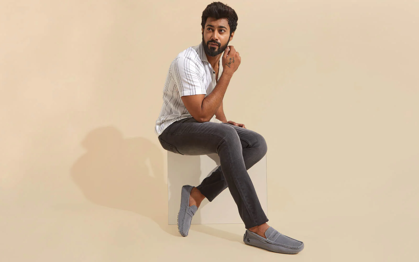 ReLive Knit Loafers : Steel Grey - Image 9