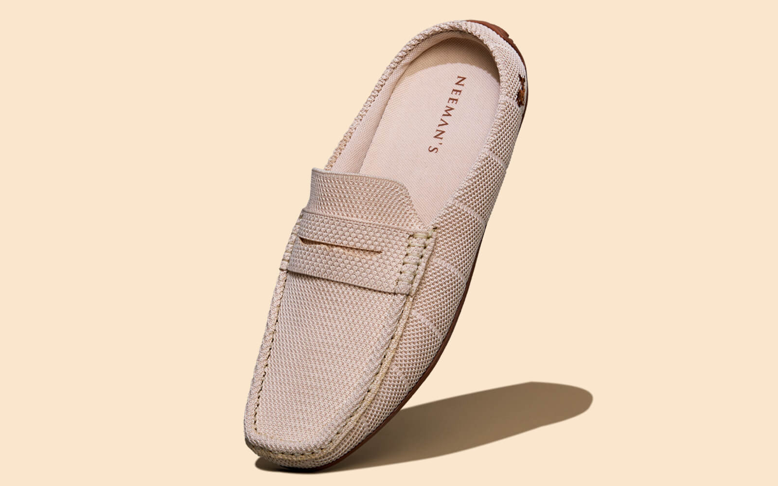 Relive Knit Mules : Beige - Image 2