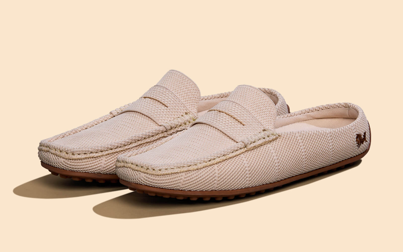 Relive Knit Mules : Beige - Image 5
