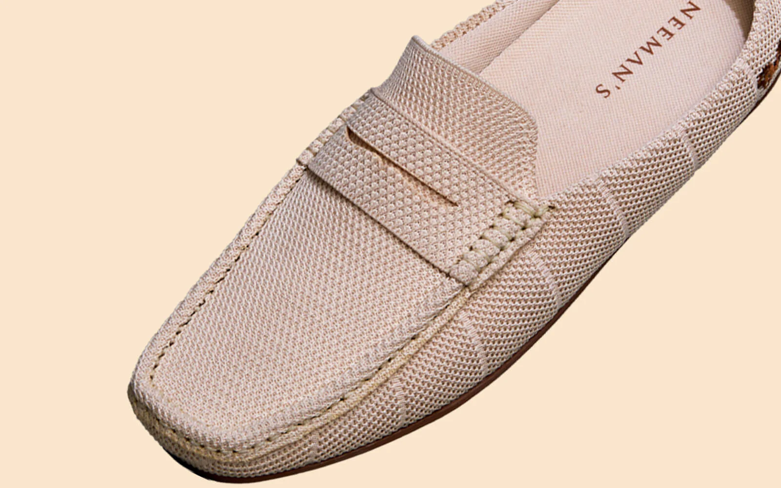 Relive Knit Mules : Beige - Image 8