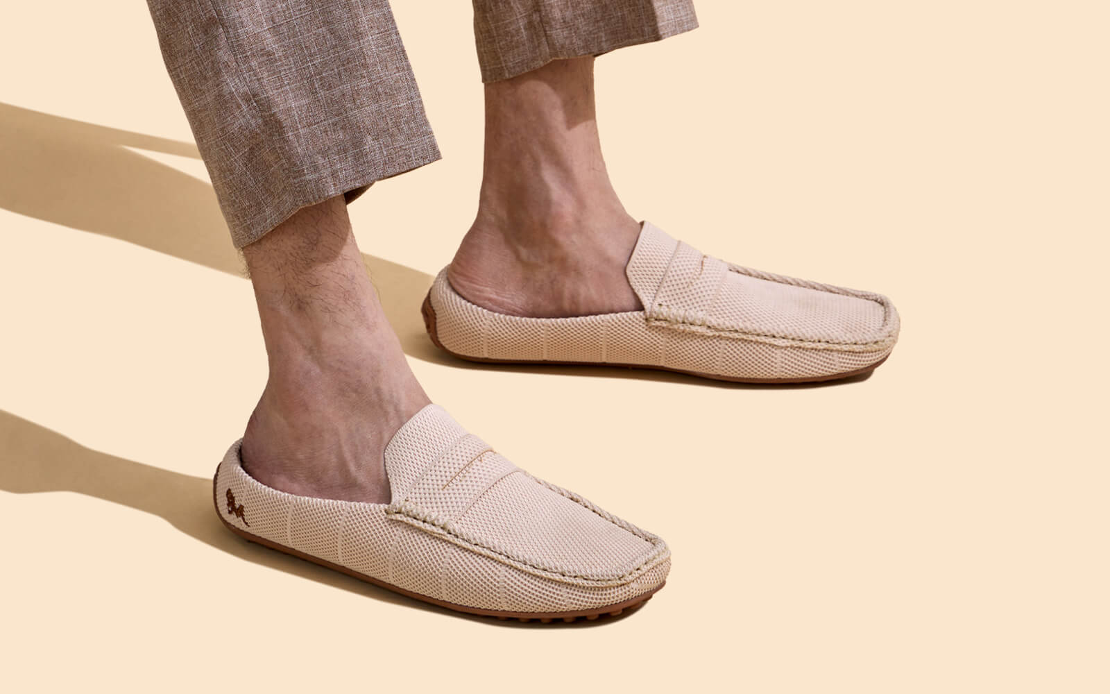 Relive Knit Mules : Beige - Image 9