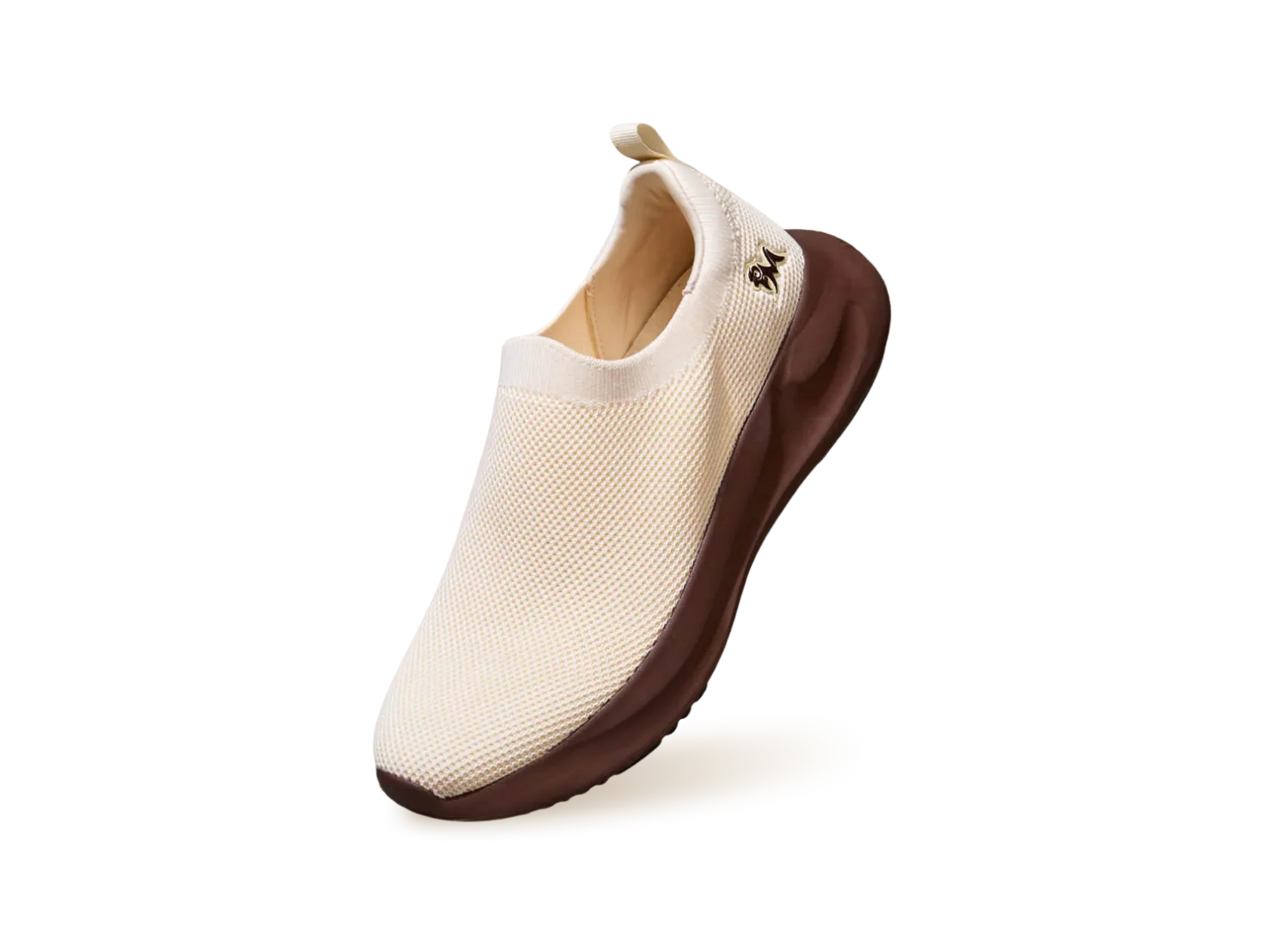 ReLive Knit Slip Ons Renew : Ivory Brown - Image 10