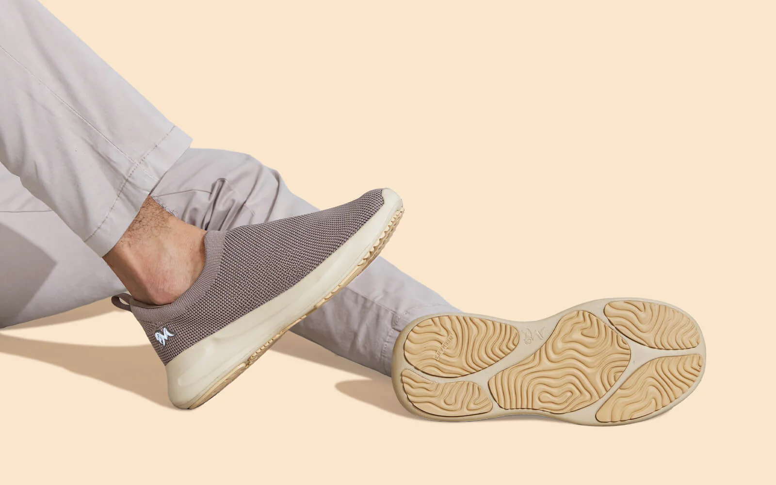 ReLive Knit Slip Ons Renew : Beige - Image 7