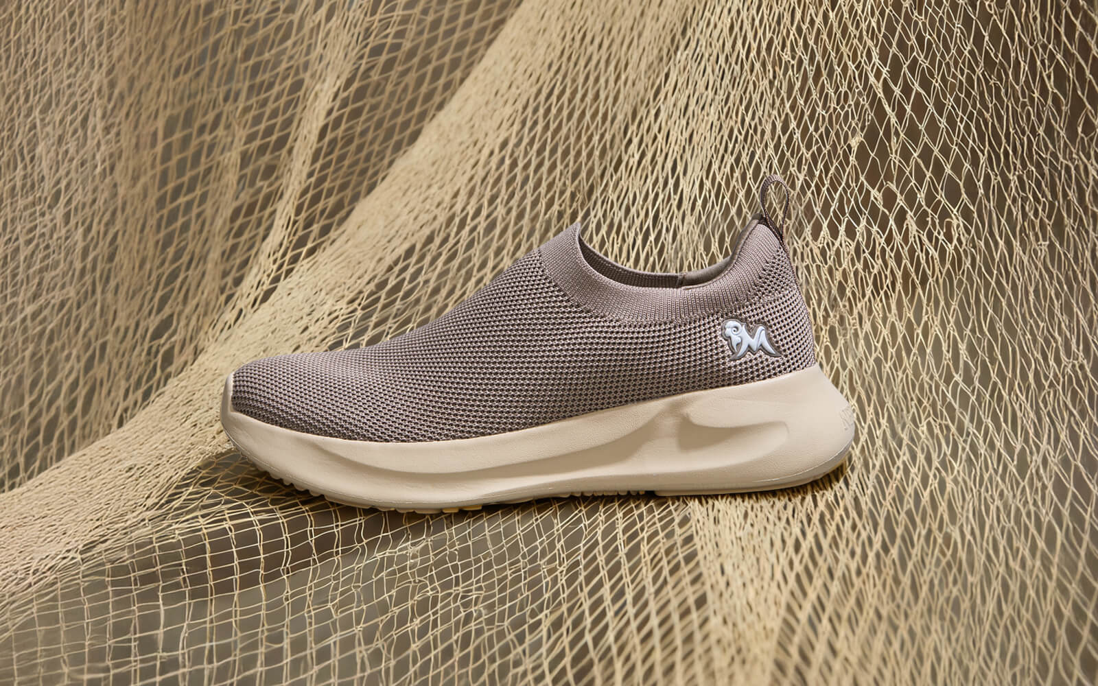 ReLive Knit Slip Ons Renew : Beige - Image 9