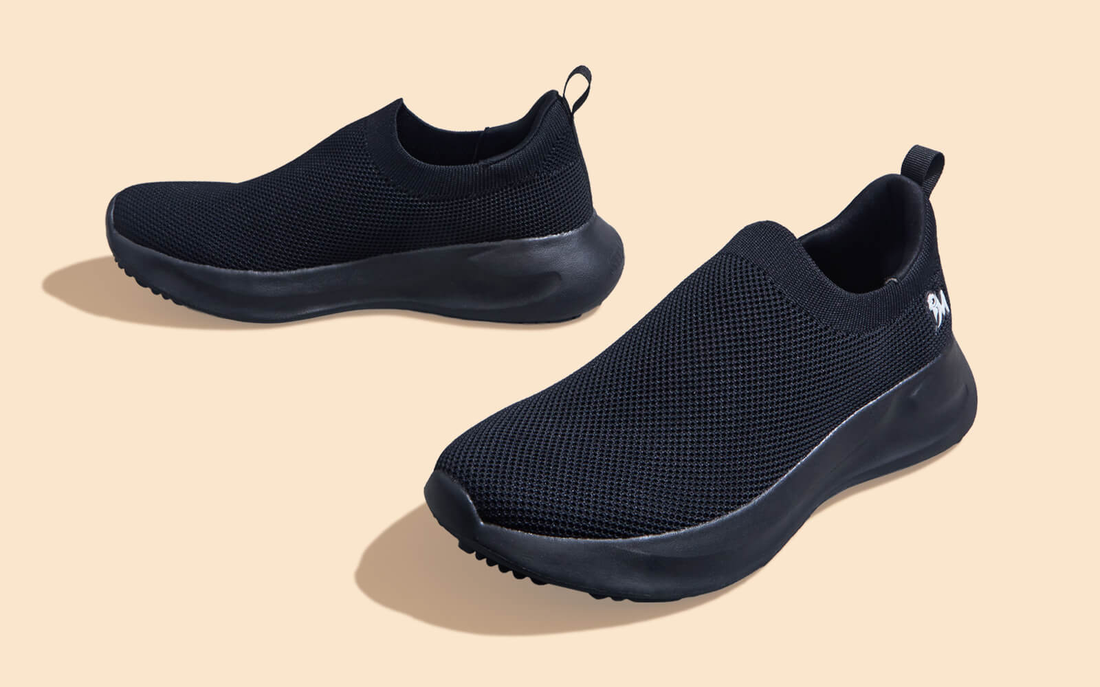 ReLive Knit Slip Ons Renew : Black - Image 5