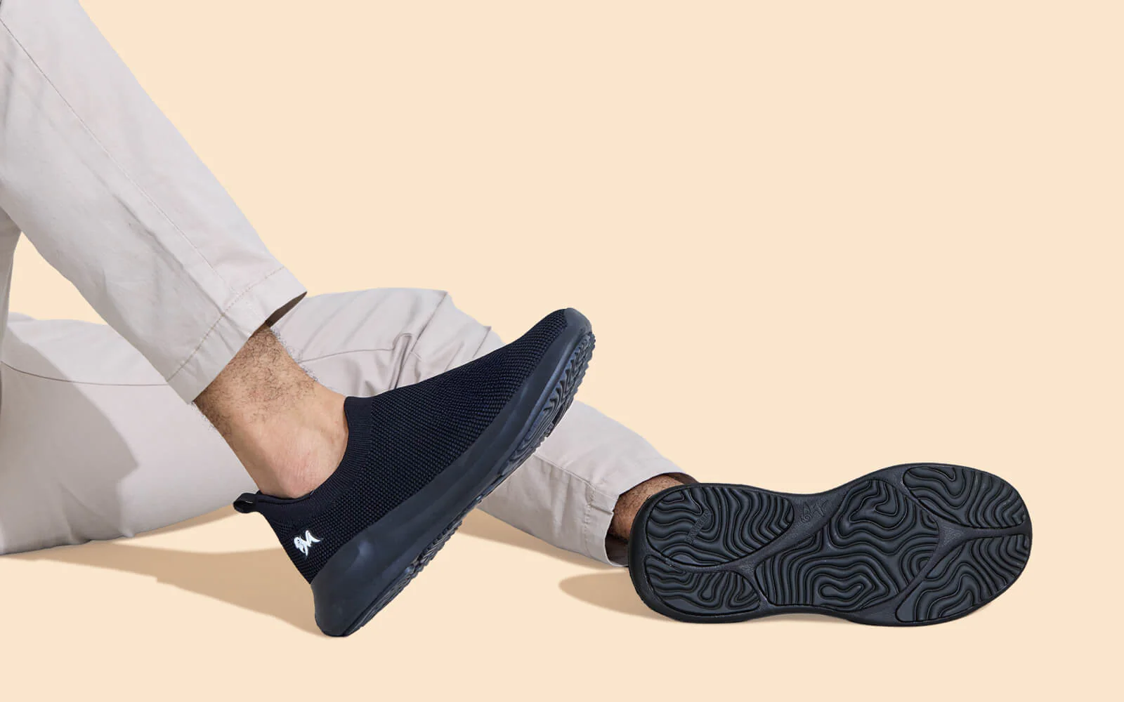 ReLive Knit Slip Ons Renew : Black - Image 6