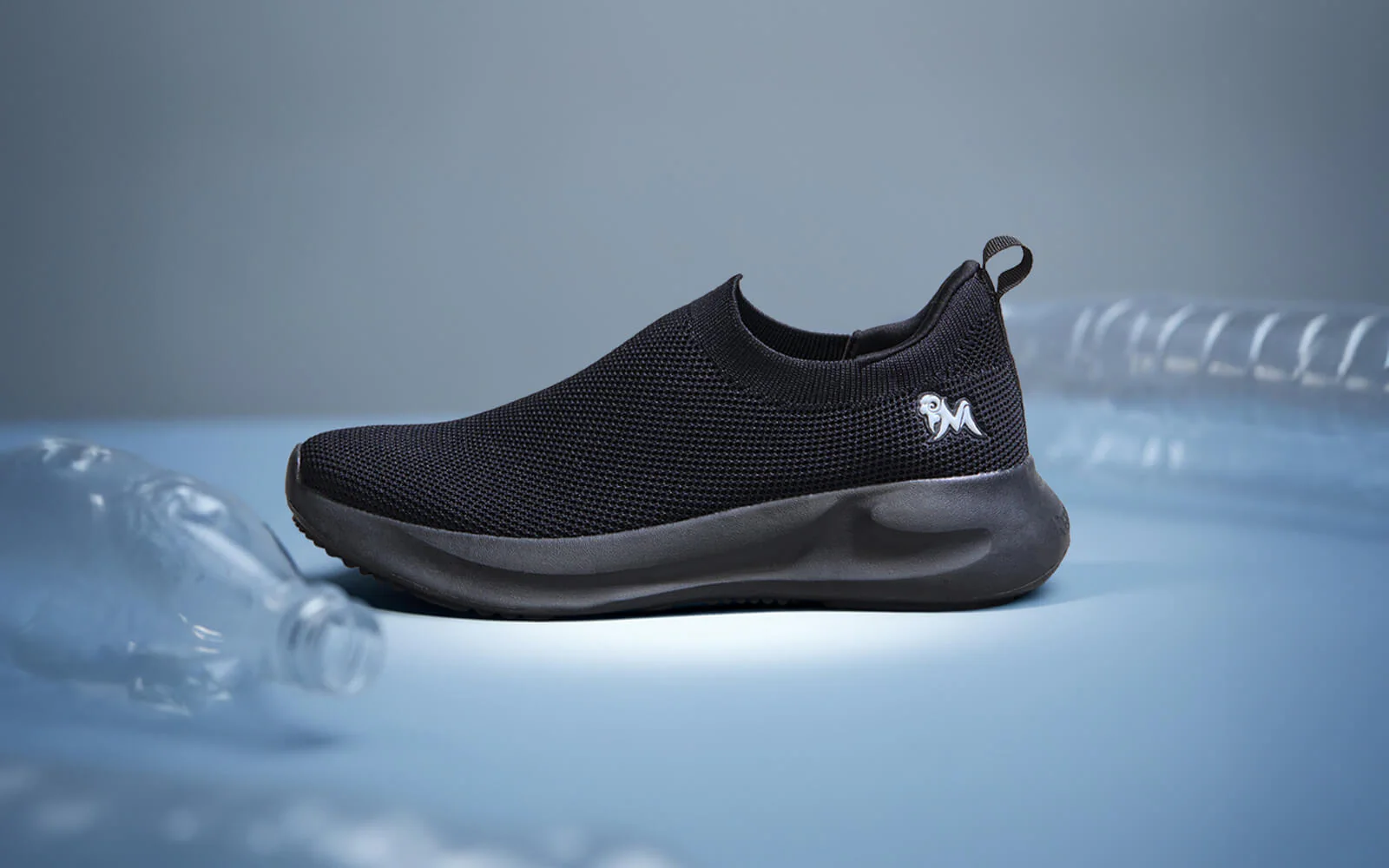 ReLive Knit Slip Ons Renew : Black - Image 7