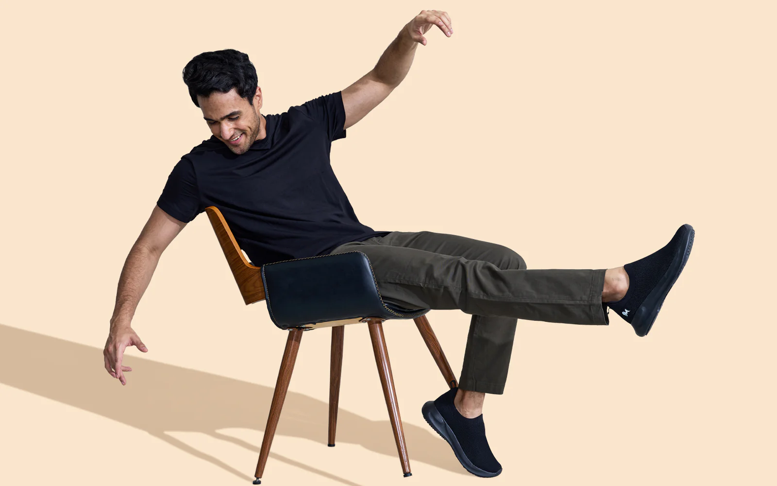ReLive Knit Slip Ons Renew : Black - Image 8