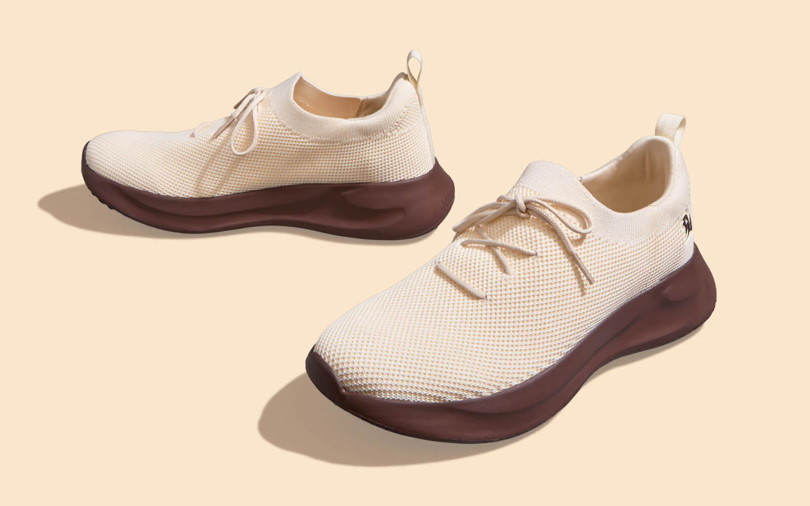 ReLive Knit Sneakers Renew : Ivory Brown - Image 5