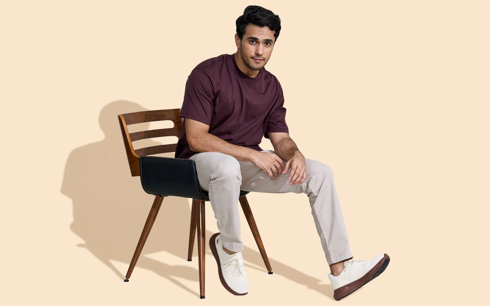 ReLive Knit Sneakers Renew : Ivory Brown - Image 7