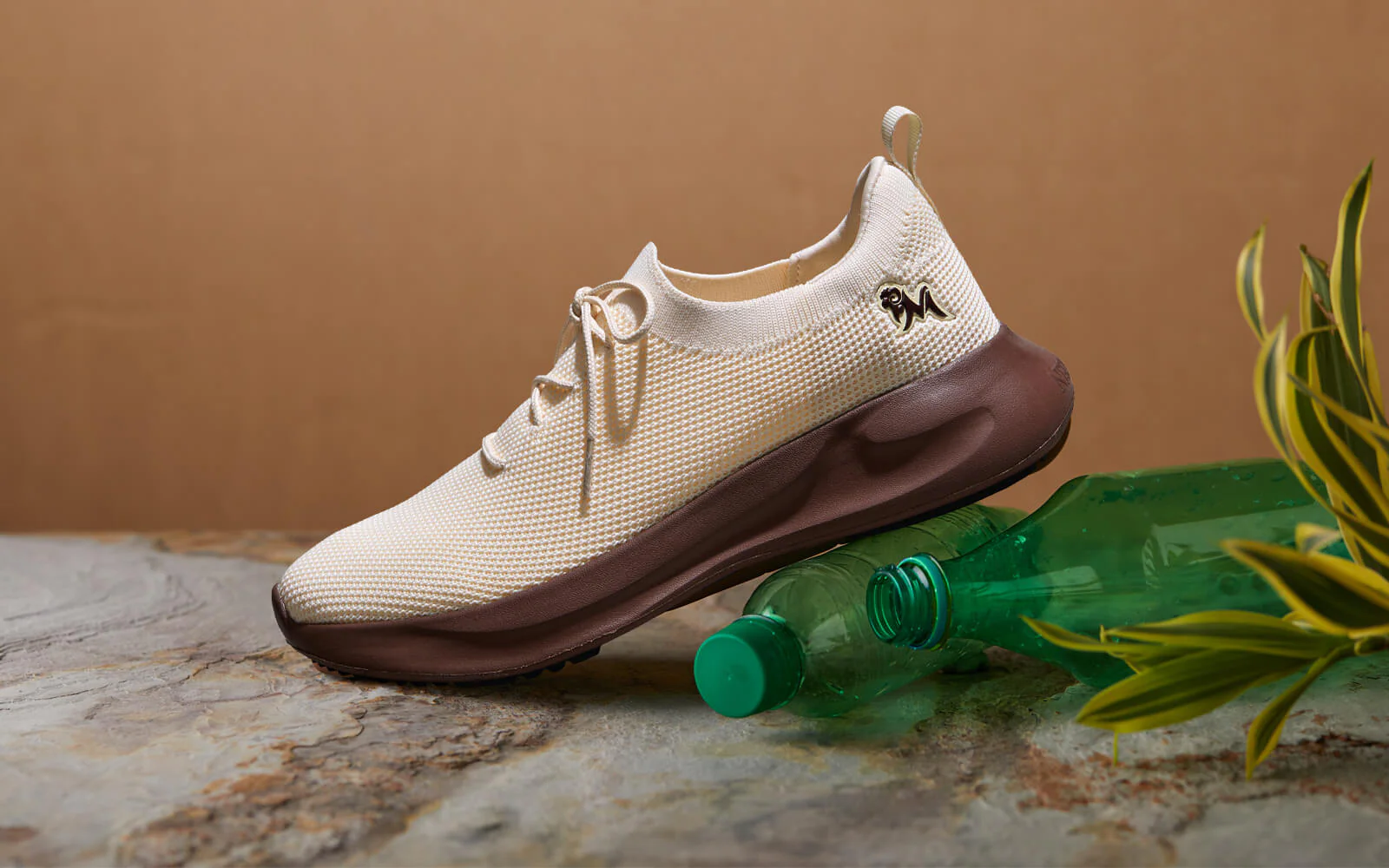 ReLive Knit Sneakers Renew : Ivory Brown - Image 8