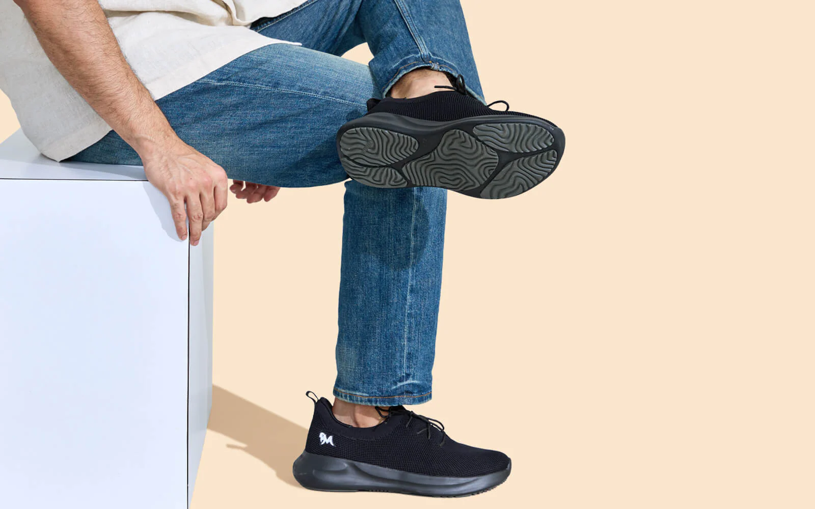 ReLive Knit Sneakers Renew : Black - Image 6