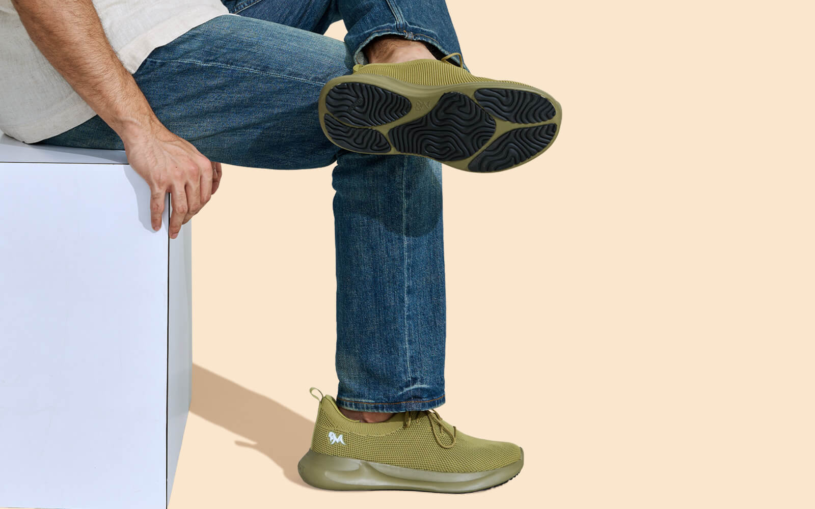 ReLive Knit Sneakers Renew : Olive - Image 6