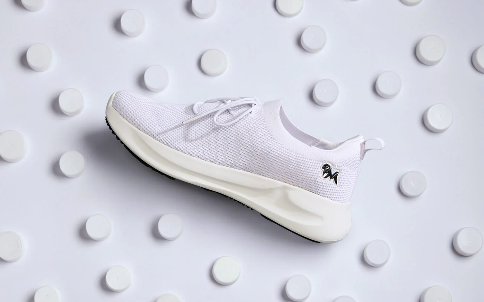 ReLive Knit Sneakers Renew : White - Image 8