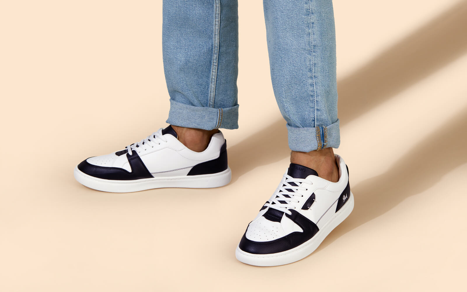 Retro Slick Sneakers : Black and White - Image 6