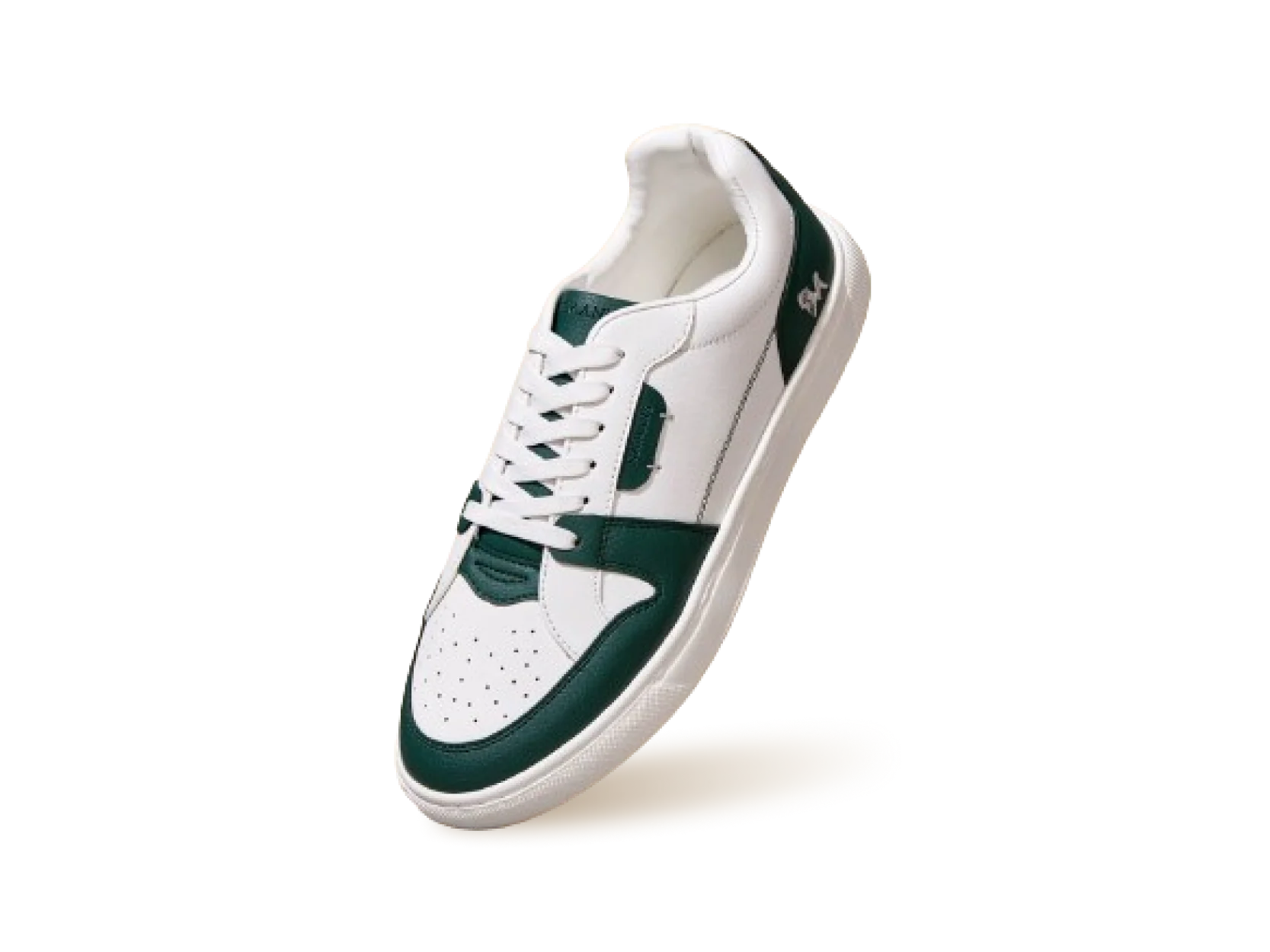 Retro Slick Sneakers : Green and White - Image 8