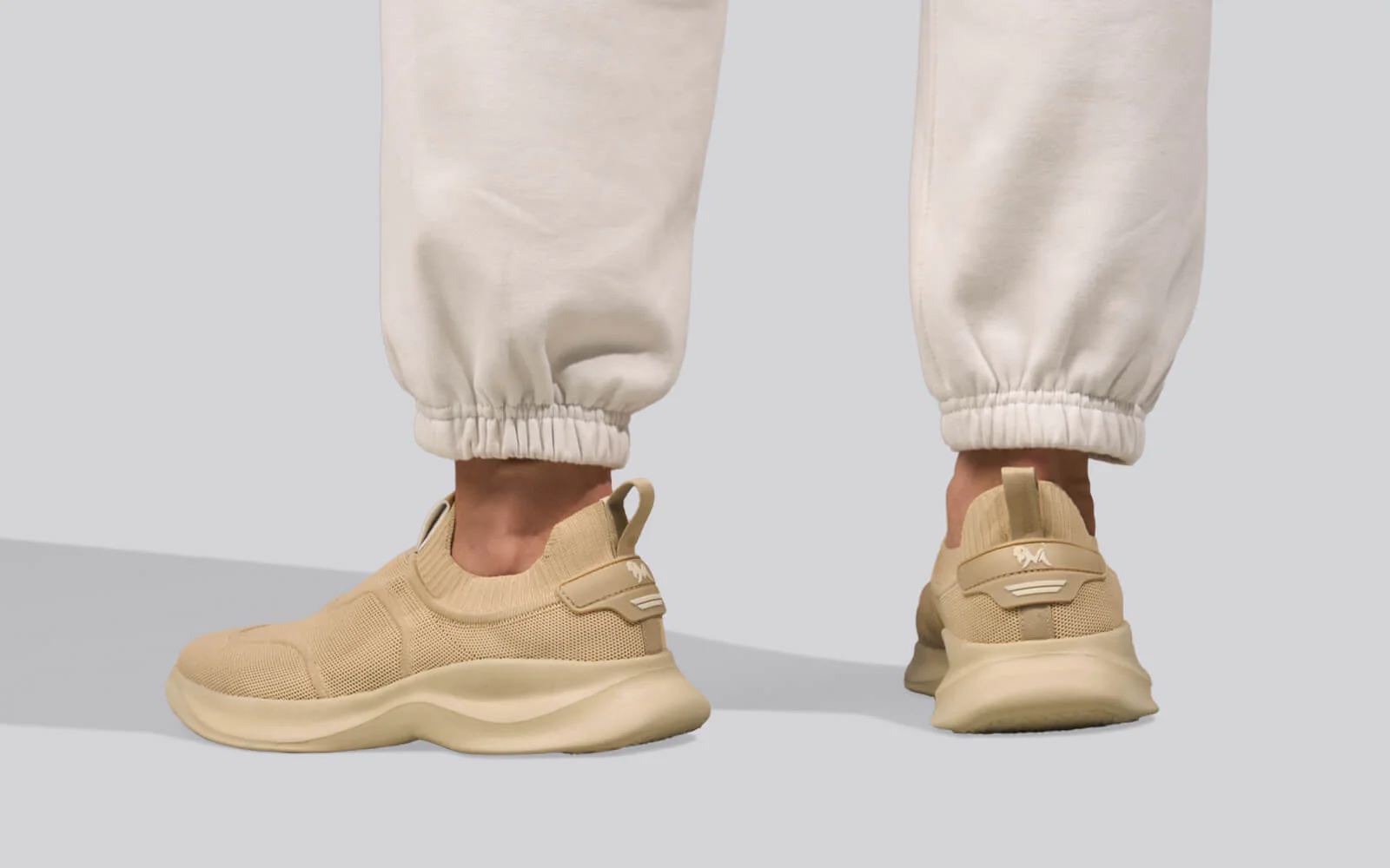 Sole Max Cush Slip Ons for Men : Beige - Image 9