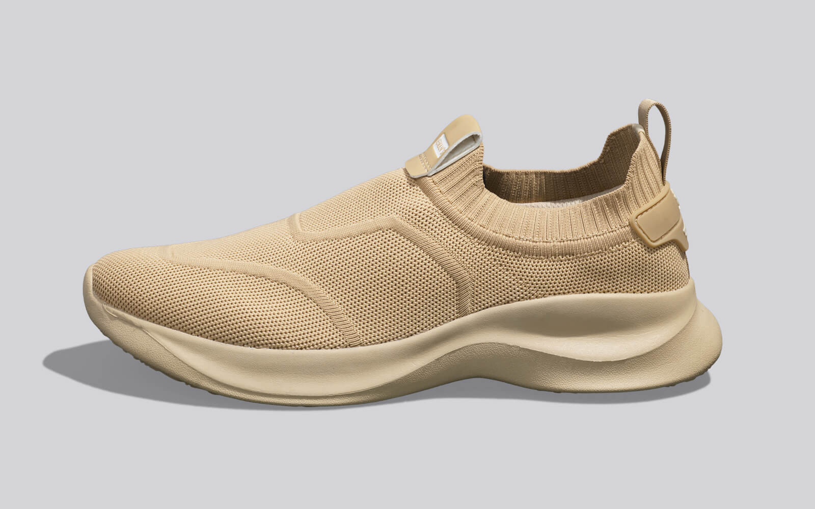 Sole Max Cush Slip Ons for Men : Beige