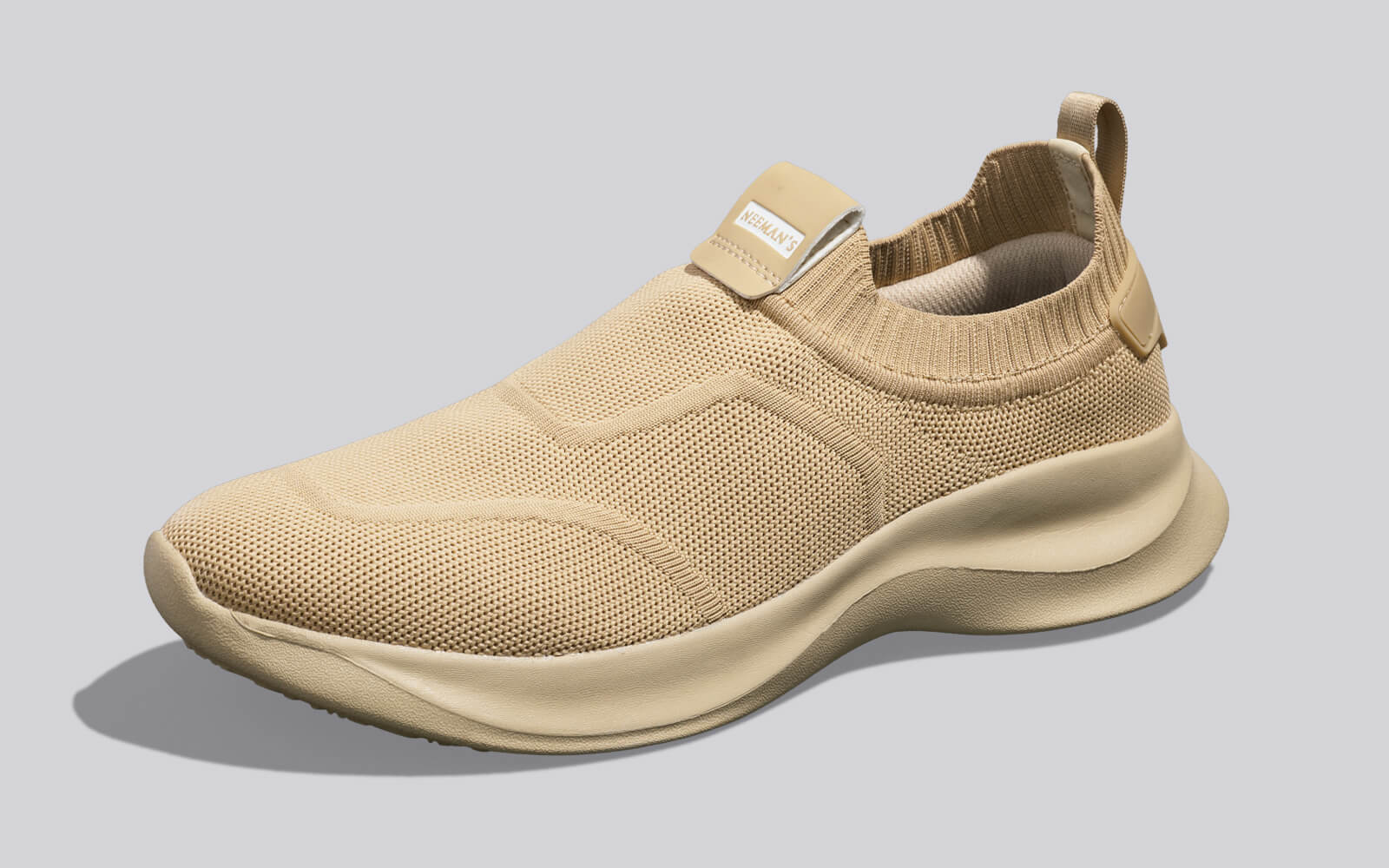Sole Max Cush Slip Ons for Men : Beige - Image 2