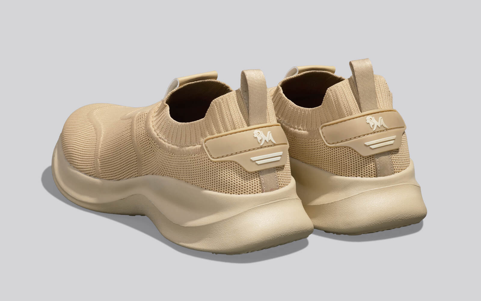 Sole Max Cush Slip Ons for Men : Beige - Image 8
