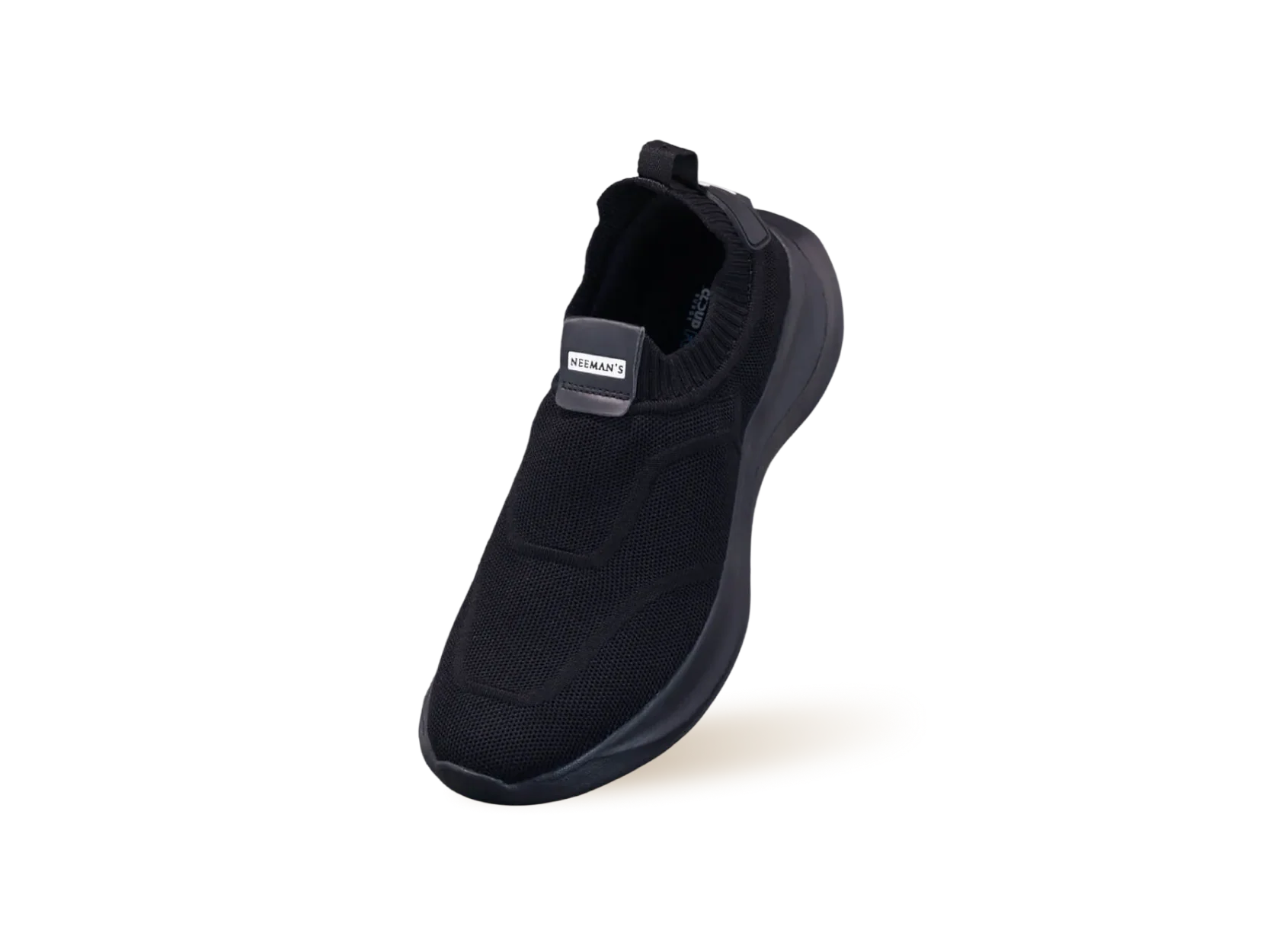 Sole Max Cush Slip Ons for Men : Black - Image 12
