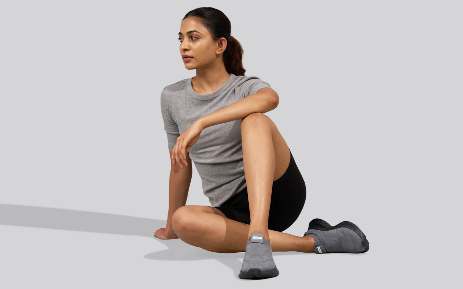 Sole Max Cush Slip Ons for Women : Dark Grey - Image 11