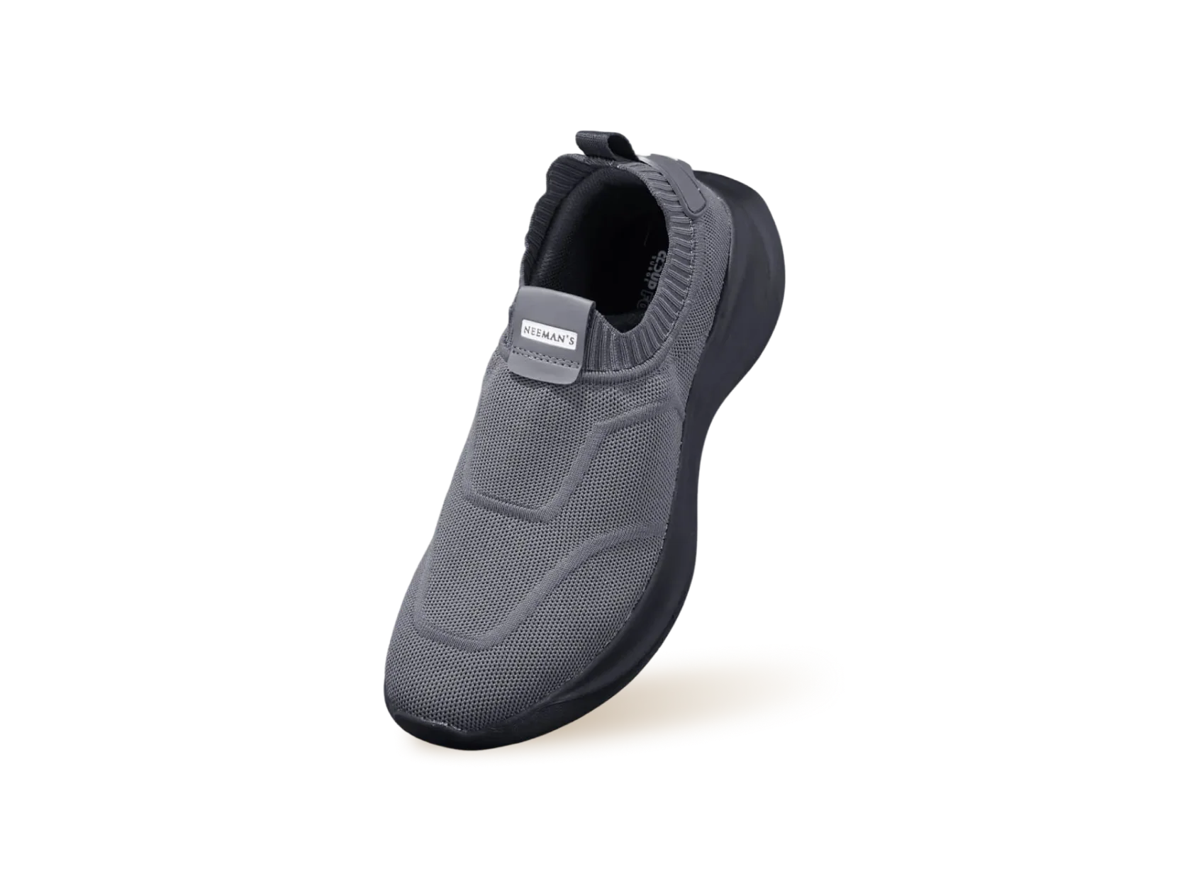Sole Max Cush Slip Ons for Men : Dark Grey - Image 12
