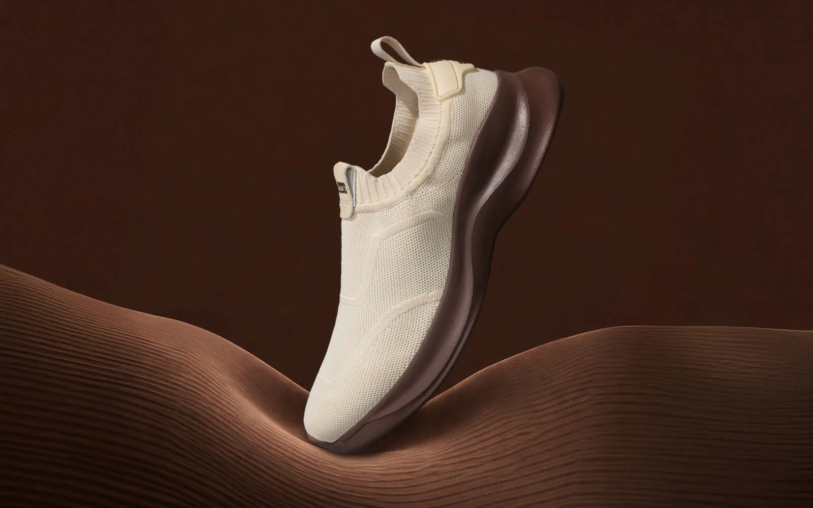 Sole Max Cush Slip Ons for Men : Ivory Brown - Image 10